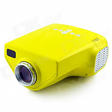 LETO E03 Mini Home Portable LED HDMI Projector - Yellow