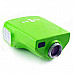 LETO E03 Mini Home Portable LED HDMI Projector - Green