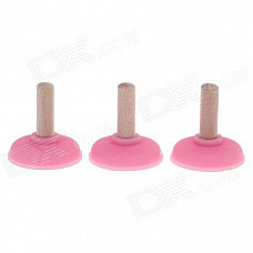 81195 Multi-function Plunger Shaped Refrigerator Magnets - Pink (3 PCS)