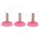 81195 Multi-function Plunger Shaped Refrigerator Magnets - Pink (3 PCS)