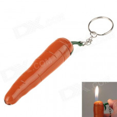 6695 Mini Portable Carrot Style Lighter - Orange + Green