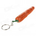 6695 Mini Portable Carrot Style Lighter - Orange + Green