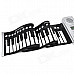 61-Key Dual-Speaker Roll Up Folding Electronic Piano - Silver (4 x AAA)