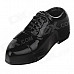 Lovely Shape Leather Shoes Refillable Lighter - Black