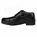 Lovely Shape Leather Shoes Refillable Lighter - Black