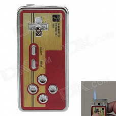 Mini Portable Game Handle Style Windproof Lighter - Silver + Red + Yellow