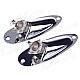 High Quality Steel Alloy Guitar / Bass Jack Set - Silver (2 PCS)