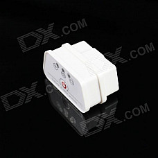 Super Mini iCar2 Vehicle Wi-Fi OBD-II Code Diagnostic Tool / Clearer - White