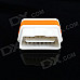 Super Mini iCar2 Vehicle Wi-Fi OBD-II Code Diagnostic Tool / Clearer - White + Orange