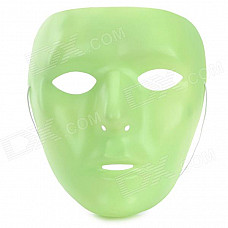 PVC Glow-in-the-Dark Face Mask for Women - Fluorecent Green