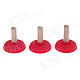 81195 Multi-fonction Plunger Shaped Refrigerator Magnets - Red (3 PCS)
