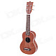 William Handheld 21" 4-String Ukulele Guitar - Deep Brown