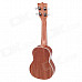 William Handheld 21" 4-String Ukulele Guitar - Deep Brown