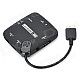 CY Micro USB 3.0 SD / MS / TF Card Reader w/ 3-Port USB 2.0 HUB for Samsung Galaxy Note 3 - Black