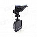 AIPTEK X-mini 2.4" LCD 1080P 5.0 MP CMOS 128 Degree Wide Angle Car DVR Camcorder - Black