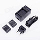 SMJ AHDBT-301 1300mAh Battery + EU Plug Power Adapter + Car Charger for GoPro HD Hero 3/3+ - Black