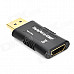 DisplayPort Male to HDMI Female Adapter - Black + Golden