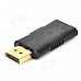 DisplayPort Male to HDMI Female Adapter - Black + Golden