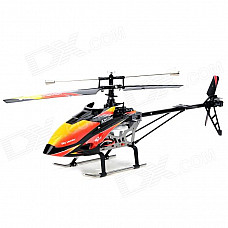 WLtoys V913 AC Rechargeable 4-CH Gyro R/C Helicopter w/ Radio Remote Controller - Orange + Black