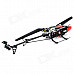 WLtoys V913 AC Rechargeable 4-CH Gyro R/C Helicopter w/ Radio Remote Controller - Orange + Black