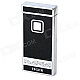 901 Touch Key Windproof Butane Jet Lighter - Black + Silver