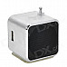 3W Mini USB 1.45" Screen MP3 Speaker w/ TF / FM / Mini USB / 3.5mm - Silver