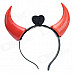 Devil Flashing Horn Style Head Hoop - Black + Red (3 x AG10)