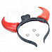 Devil Flashing Horn Style Head Hoop - Black + Red (3 x AG10)