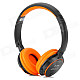 b-370 Stereo Bluetooth V3.0 Headband Earphone w/ TF / FM / Microphone - Black + Orange