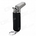 DS-01 Windproof Dual Blue Flame Butane Gas Lighter w/ Keyring - Black