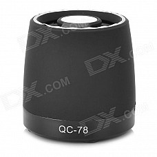 Mini 3.5mm USB 2.0 Speaker w/ Mini USB / TF / Radio - Black