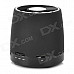 Mini 3.5mm USB 2.0 Speaker w/ Mini USB / TF / Radio - Black