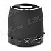 Mini 3.5mm USB 2.0 Speaker w/ Mini USB / TF / Radio - Black