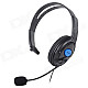 Gaming Headset Headphones w/ Microphone / Voice Control for PS4 - Black + Blue (3.5mm Plug / 110cm)