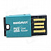 KINGMAX Super Mini Portable TF Card Reader - Blue (64G Max.)