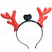 Flashing Deer Horn Style Head Hoop - Black + Red