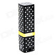 Creative Disguise Lipstick Shaped Refuling Butane Gas Lighter - Black + White