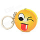 Novel Cute Emoji Pattern Round Refueling Butane Gas Lighter - Light Yellow + Red