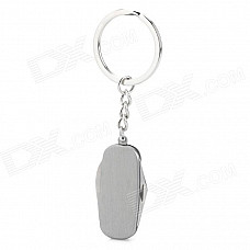 Convenient Multifunctional Keychain w/ Knife & Bottle Opener - Silver