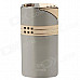 COHIBA H083B Stylish Windproof Butane Jet Flame Lighter - Silver + Golden