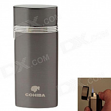 COHIBA 5368 Stylish Windproof Butane Jet Flame Lighter - Black