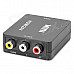 HDMI to AV / CVBS L/R Video Converter - Black