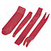 C131124 Convenient ABS Car Stereo Dismantle Tool Set - Dark Red (4 PCS)