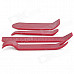 C131124 Convenient ABS Car Stereo Dismantle Tool Set - Dark Red (4 PCS)