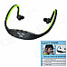 Sports Wireless Rechargeable Headset MP3 Player w/ TF / FM - Black + Grey