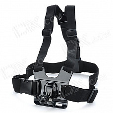 TOZ A Model Adjustable Chest Mount Harness Camcorder Shoulder Strap for Sony Action Cam -Black