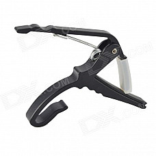 DEDO Guitar Accessories MA-10 Hot Black Ukulele Capo Metal Clip-On Quick Release Capo for Ukulele