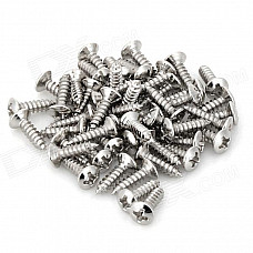 Fender Pickguard Screws for Electric Guitar - Silver (50 PCS)