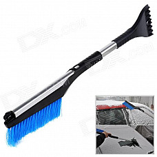 Multifunctional Retractable Ice Snow Scraper Tool for Car - Black + Blue