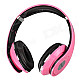 Feiner FE-1513 Stereo Headphones Headset w/ Microphone - Pink (3.5mm Plug / 160cm-Cable)